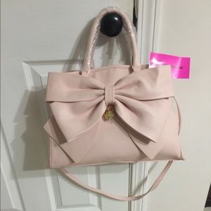 Betsey Johnson pink bow purse